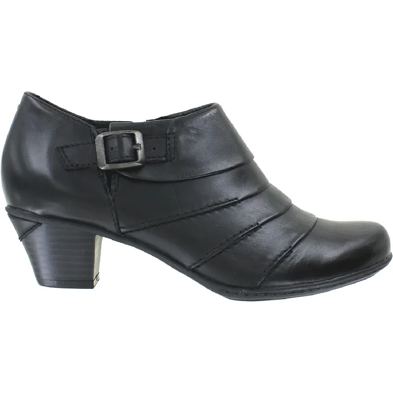 casual shoes for women with stylish buckle for fashionable look-Women's Earth Dawn Black Leather