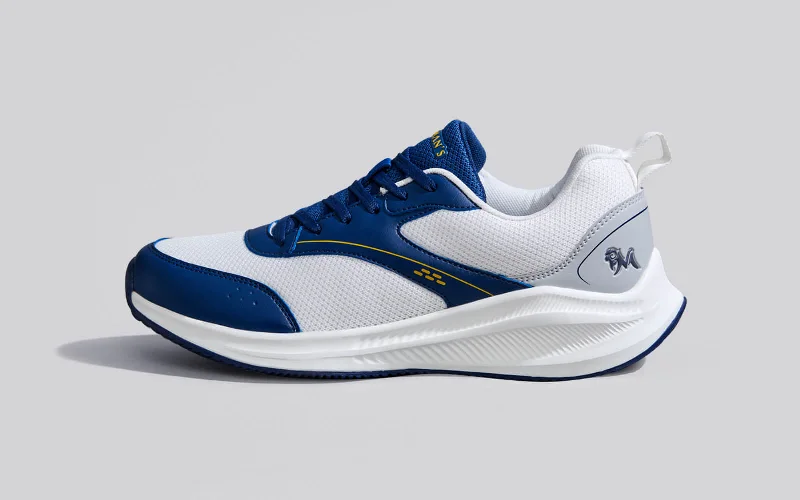 Athletic shoes for fast trails-Off-Duty Buddies : White-Blue