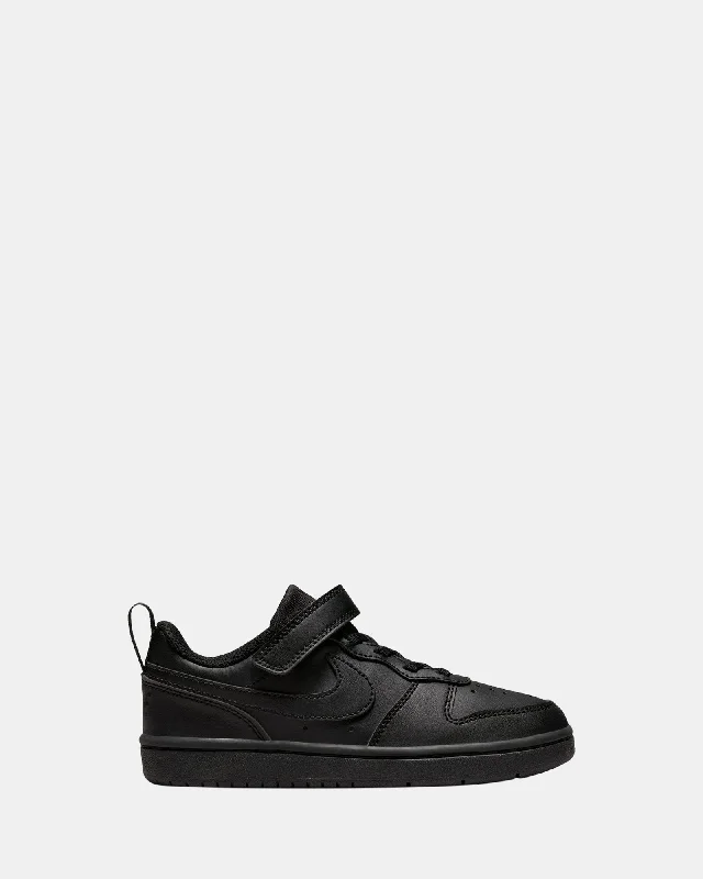 Athletic shoes with extra midsoles-Court Borough Low Recraft Black Black/Black