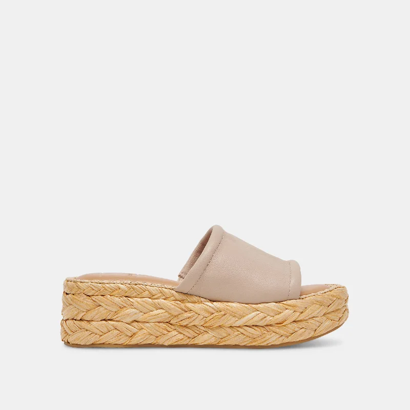 Sandals for beach trips-CHAVI SANDALS SAND LEATHER