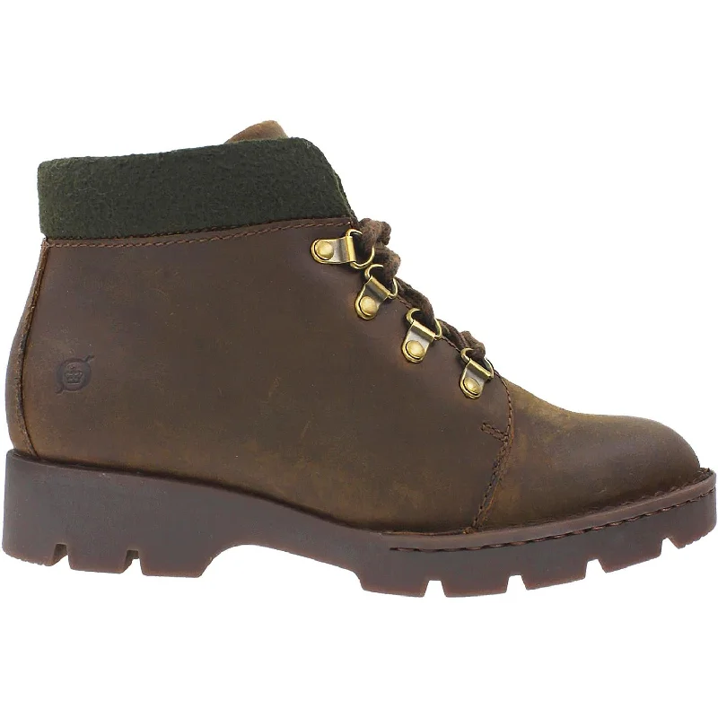 Women's Born Sopris Brown/Green Leather/Wool