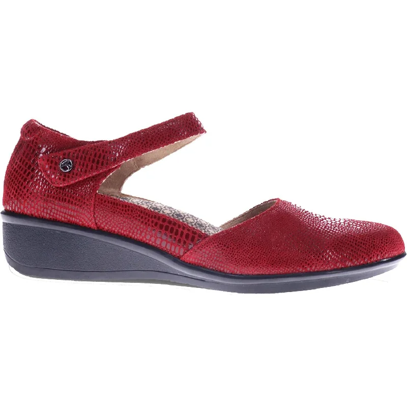 casual shoes with lightweight sole for comfort-Women's Revere Osaka Cherry Lizard Leather