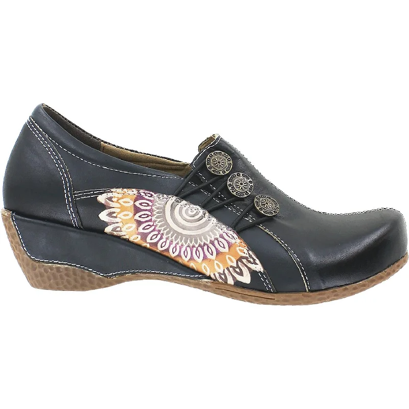 Women's Spring Step Agacia Black Leather