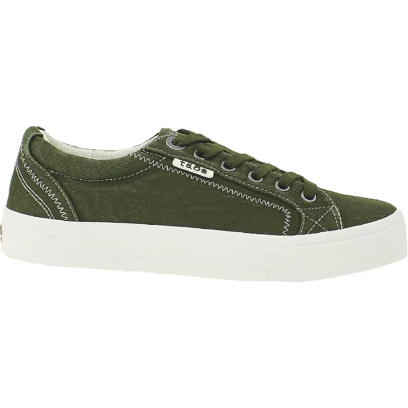 casual shoes for women with elegant detailing for a sophisticated look-Women's Taos Plim Soul Olive Canvas