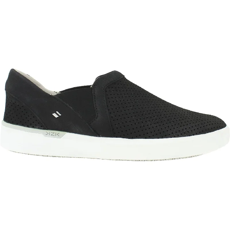 casual shoes for women with lightweight breathable material-Women's KIZIK Vienna Black Matte Nubuck