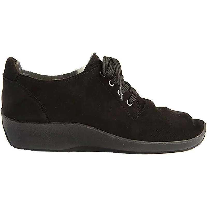 casual shoes for women with smooth, soft feel for comfort-Women's Arcopedico Sheba Black Lytech