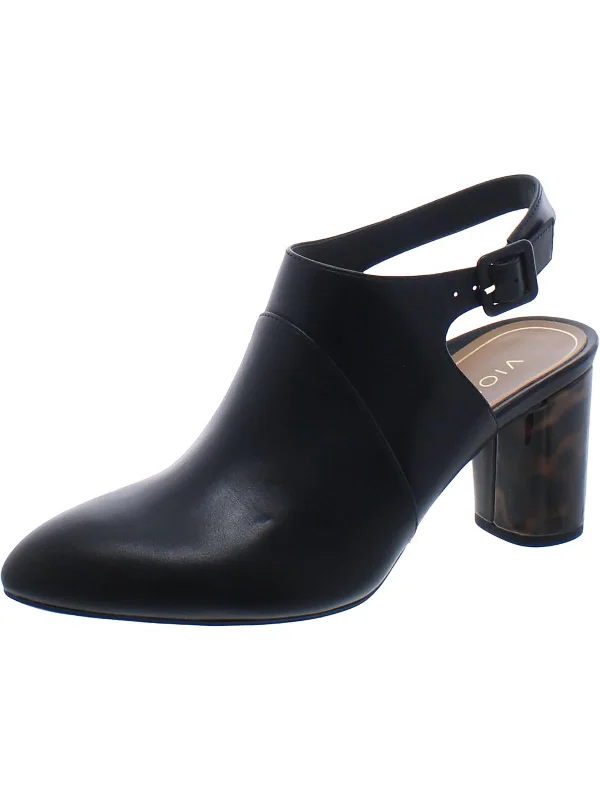 Roseville Womens Leather Pointed Toe Booties