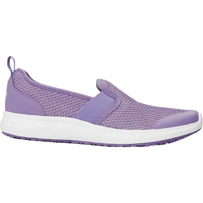 casual shoes for women with fun design for an upbeat vibe-Women's Vionic Julianna Pro Slip Resistant Dusty Purple Mesh