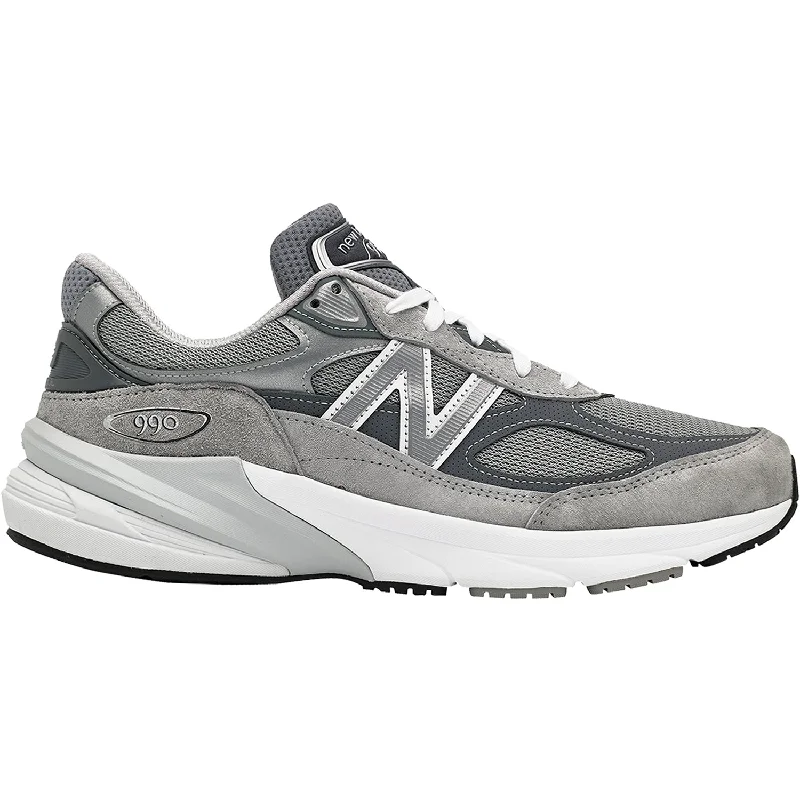 Lightweight athletic shoes for gym-Men's New Balance M990GL6 Grey Suede/Mesh