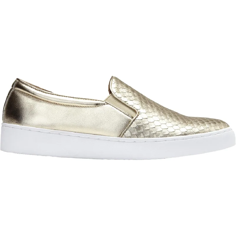 casual shoes for men with memory foam for extra comfort-Women's Vionic Midi Champagne Leather