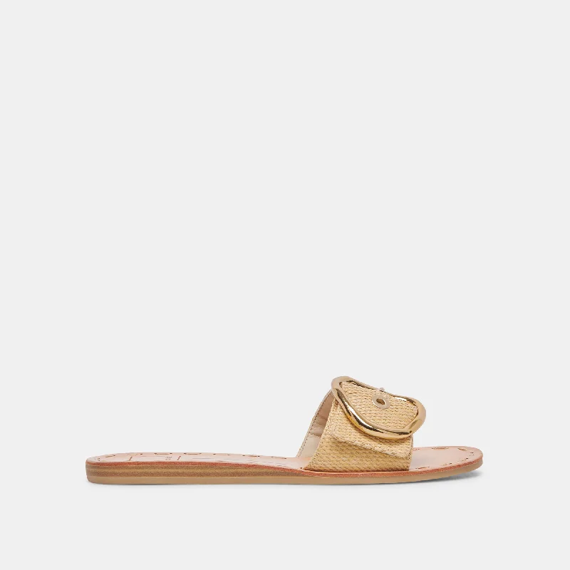 Sandals for hot climates-DANNA SANDALS NATURAL RAFFIA