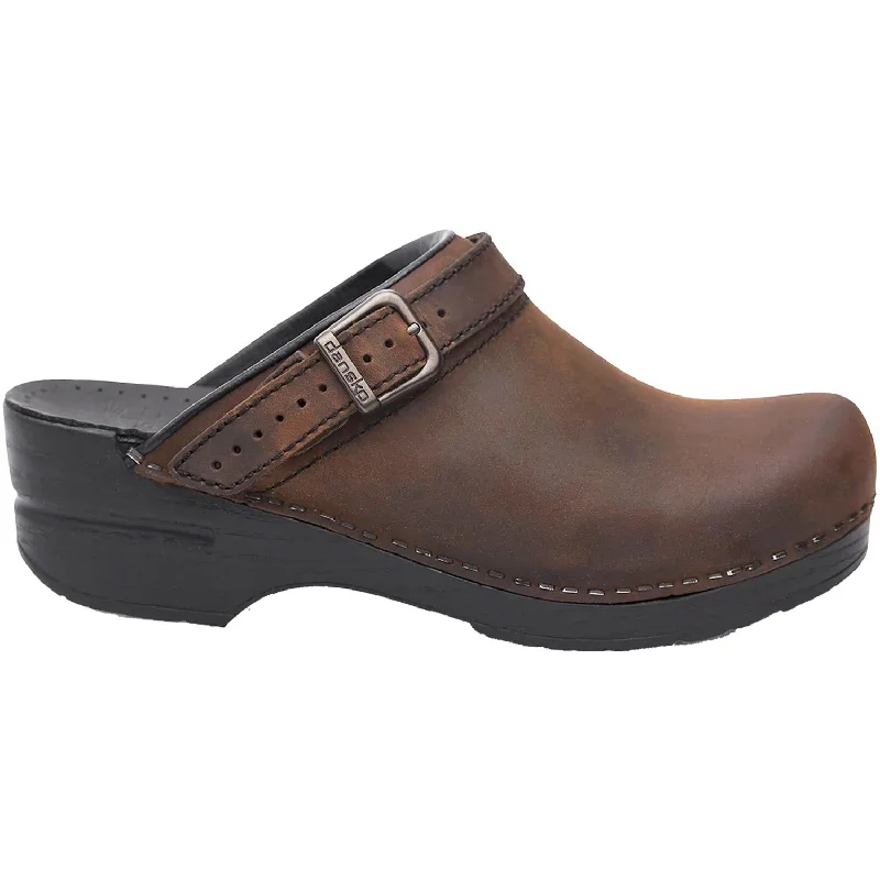 Women's Dansko Ingrid Antique Brown Oiled Leather