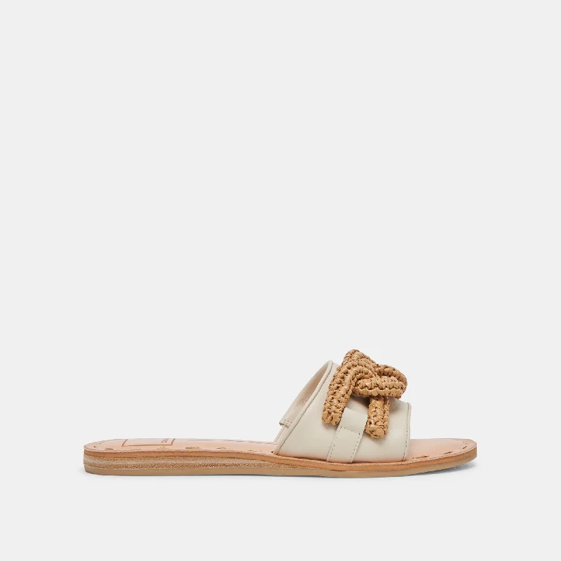 Sandals with soft leather-DESA SANDALS IVORY LEATHER