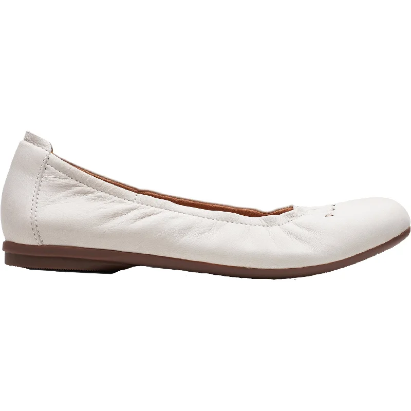 Women's Clarks Rena Hop White Leather