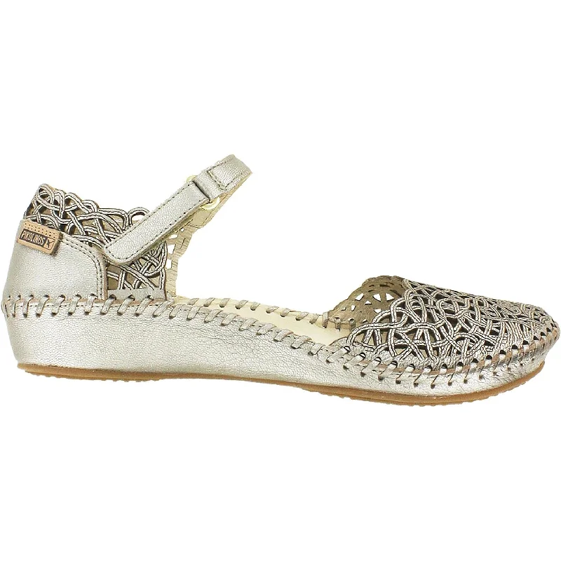 casual shoes for women with lightweight feel for relaxed fit-Women's Pikolinos Puerto Vallarta 655-1532CL Stone Leather