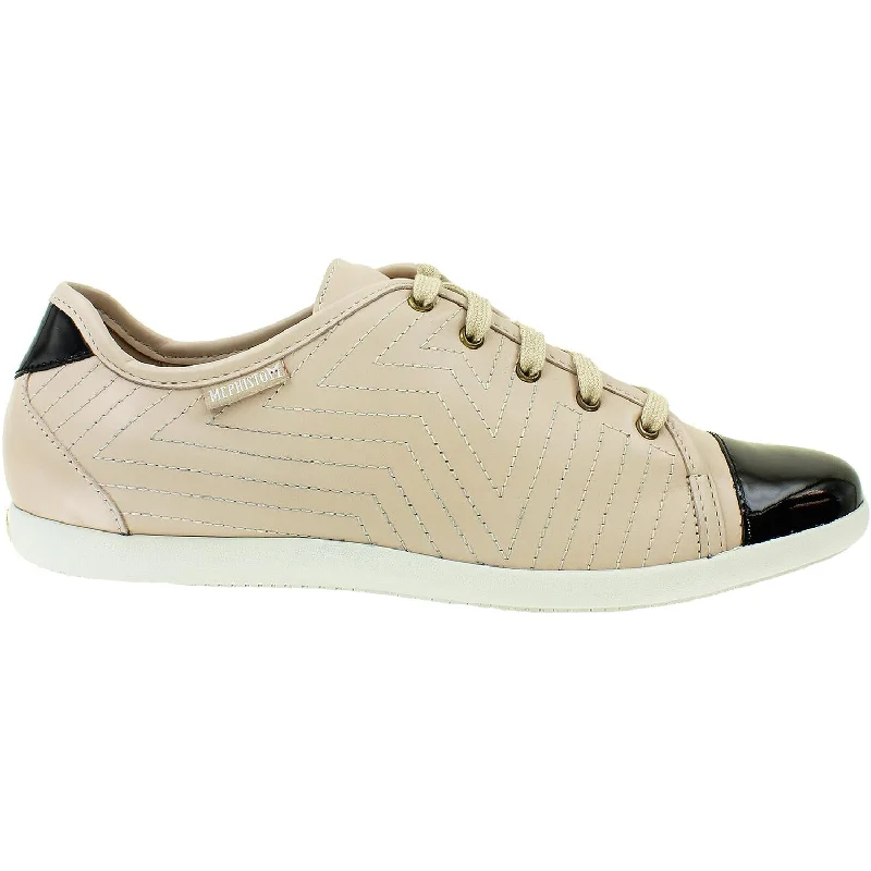 casual shoes for men with breathable lining for a fresh feel-Women's Mephisto Ketty Light Taupe Silk Leather