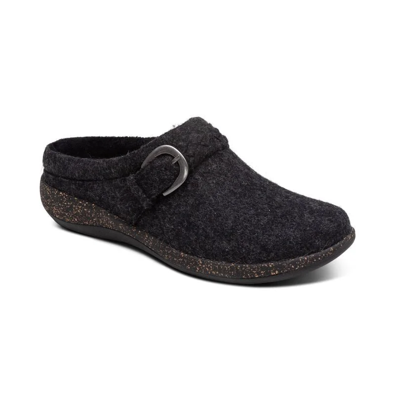 Libby Comfort Clog Black Wool