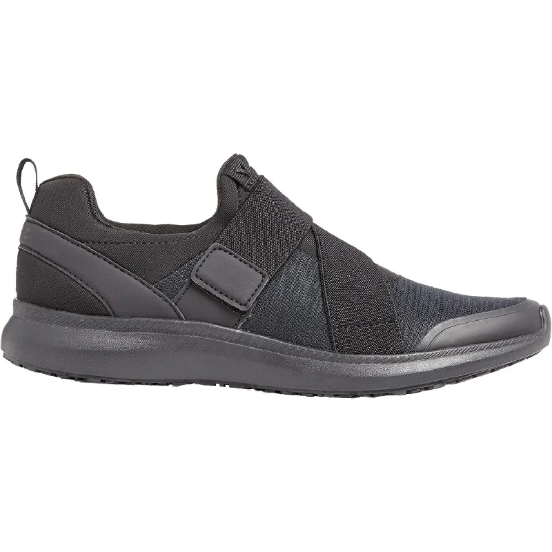 casual shoes for men with low-profile design for a minimalist look-Women's Vionic Marlene Pro Slip Resistant Black Mesh