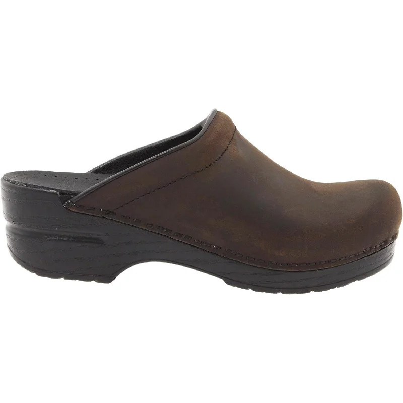 Women's Dansko Sonja Antique Brown Oiled Leather