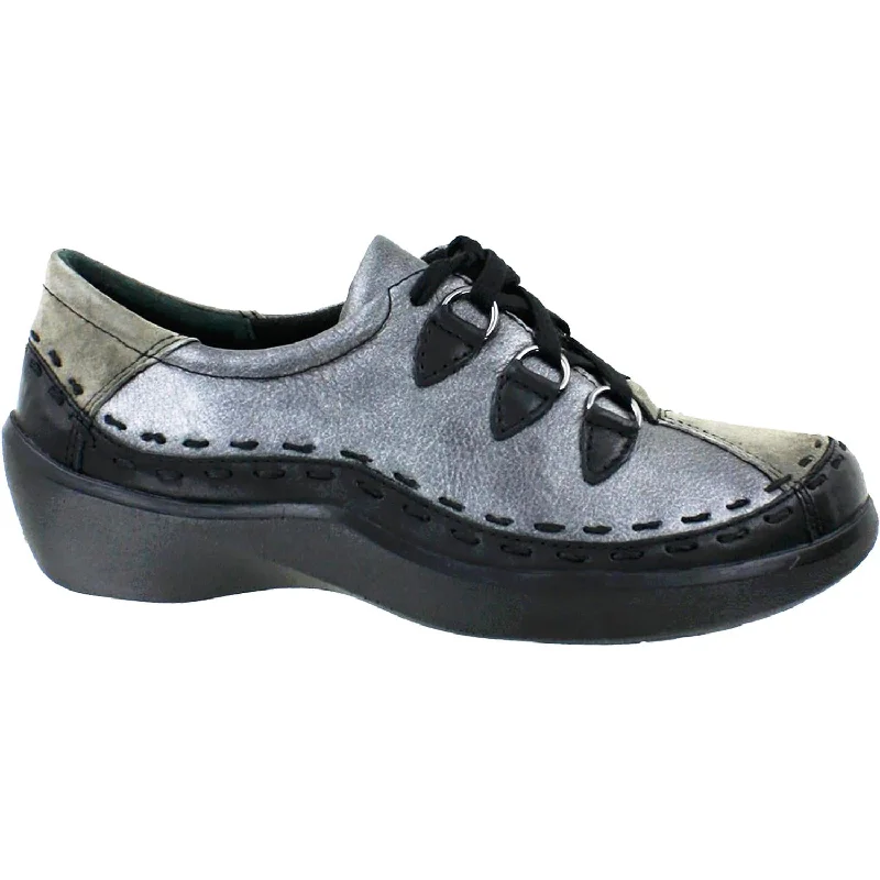 casual shoes for women with luxurious texture for sophisticated style-Women's Ziera Allsorts Black/Slate/Pewter Leather