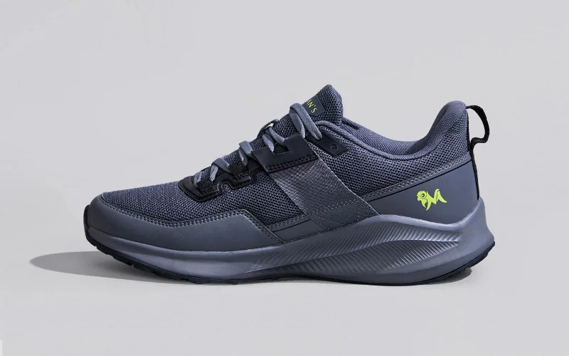 Athletic shoes with high midsoles-The Exuberants : Grey