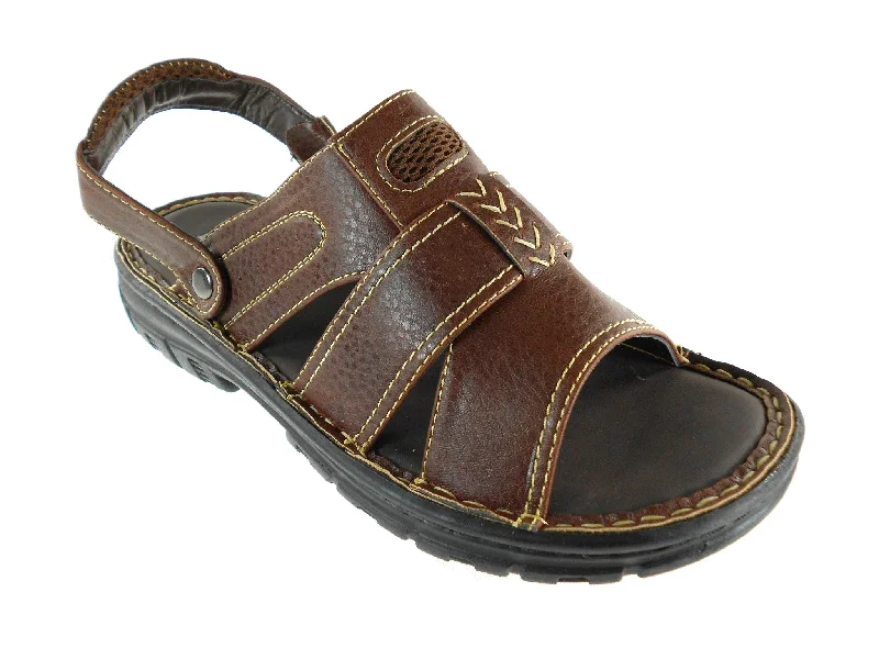 Sandals with trendy soles-Men's San-17 Convertible Open Toe Fishermans Comfort Sandals