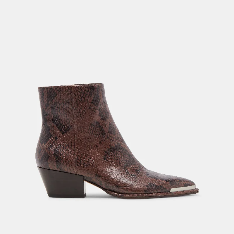 NONAH BOOTIES JAVA SNAKE EMBOSSED