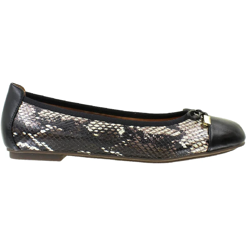 Women's Vionic Minna Black Boa Leather