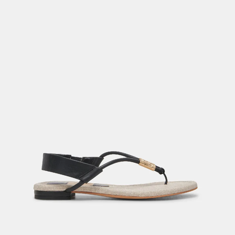 Sandals with chic straps-BACEY SANDALS BLACK STELLA