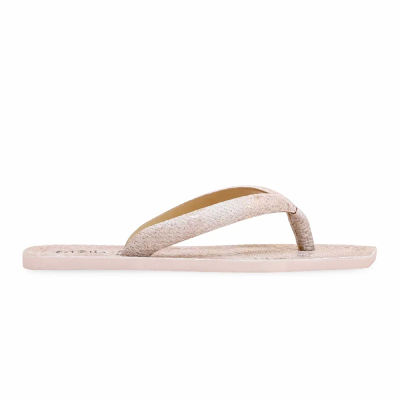 Comfortable Slippers for Women with Non-slip Rubber Sole-Golden Casual Chappal CL9303