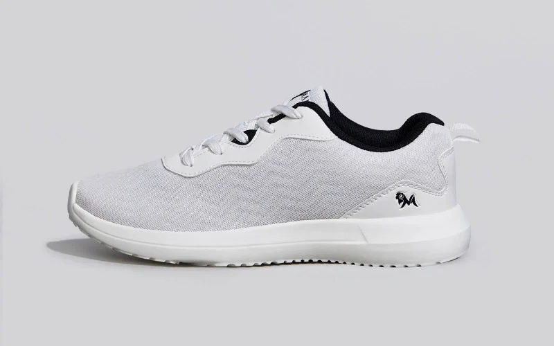 Athletic shoes for light runs-Elevated Basics : White