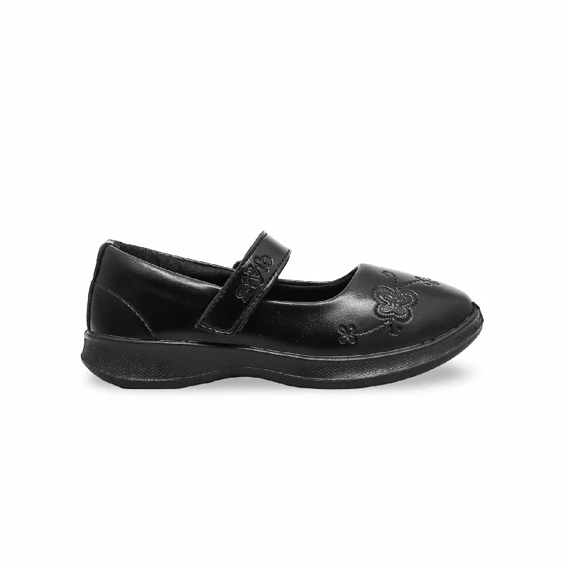 Girls Black School Shoes SK0055