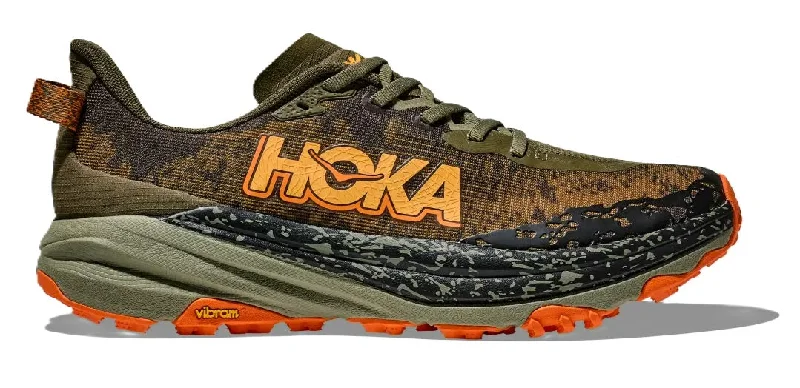 Men's HOKA SPEEDGOAT 6 (D Wthid) M-1147791 AQL - ANTIQUE OLIVE/SQUASH