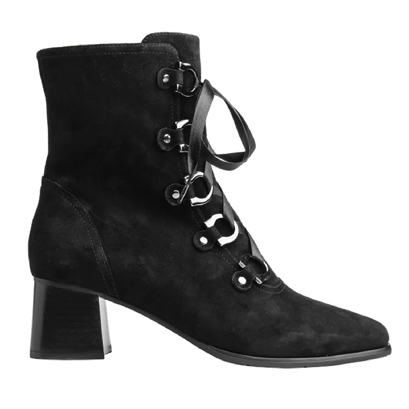 Women's Regarde Le Ciel Ines-01 Black Suede