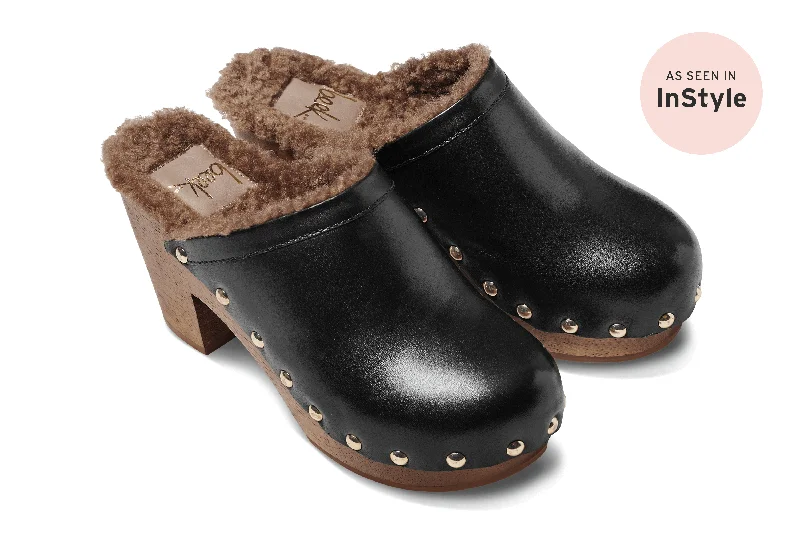 WOODPECKER SHEARLING - Black