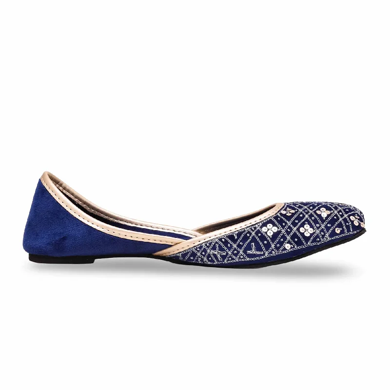 Women's Blue Fancy Khusa EC8448