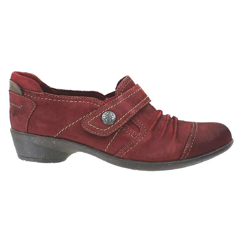 casual shoes for women with practical design for everyday use-Women's Rockport Cobb Hill Nadine Red Leather