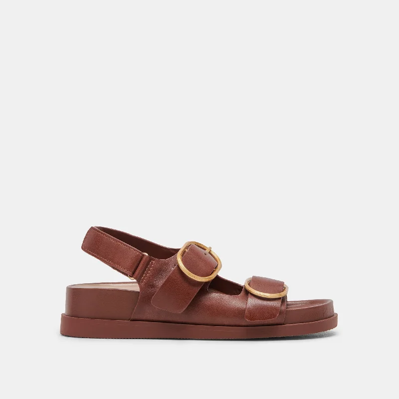 Sandals for fashion lovers-STARLA SANDALS BROWN LEATHER