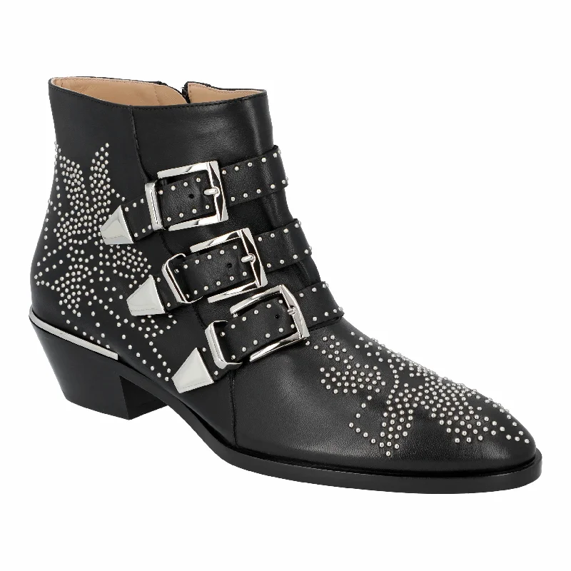 Ankle Boots with block heelAnkle Boots with block heelChloé Susanna Ankle Boots Black