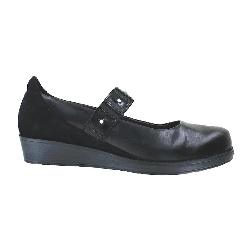 casual shoes for men with sporty design for active lifestyle-Women's Naot Honesty Black Leather/Patent