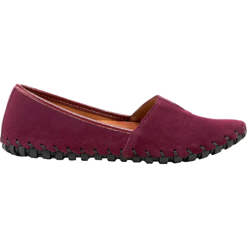 Women's Spring Step Kathaleta Bordeaux Suede