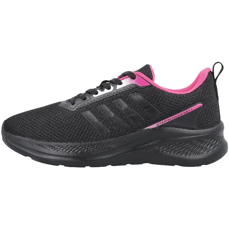 Women's Lace-up Sports Shoe - WS9920 Black