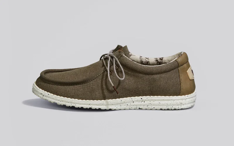 Athletic shoes with extra soles-The Wanderers Sneakers : Khaki