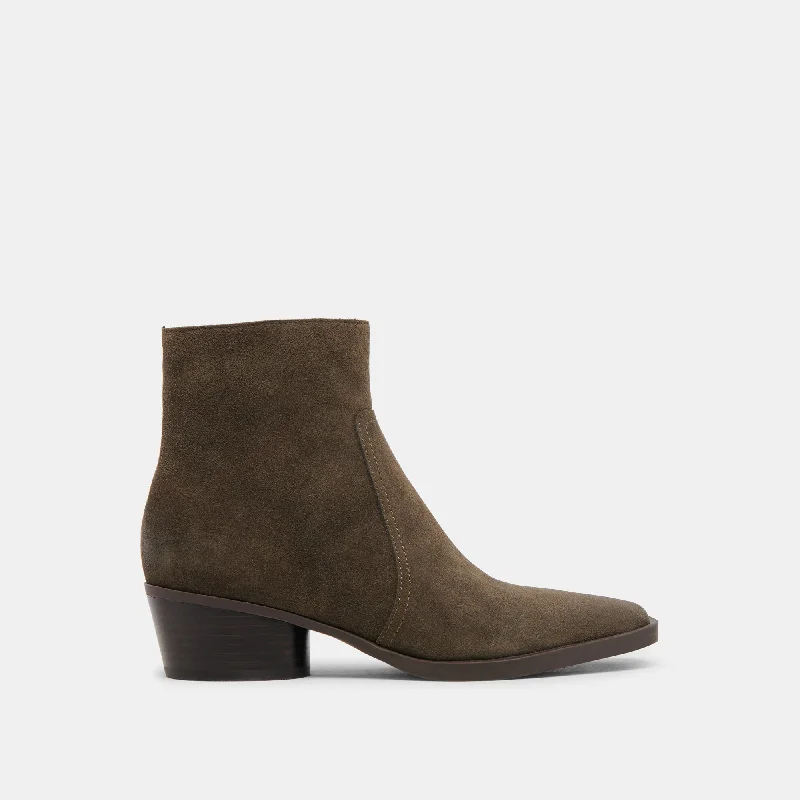 FAHARI H2O BOOTIES ARMY SUEDE