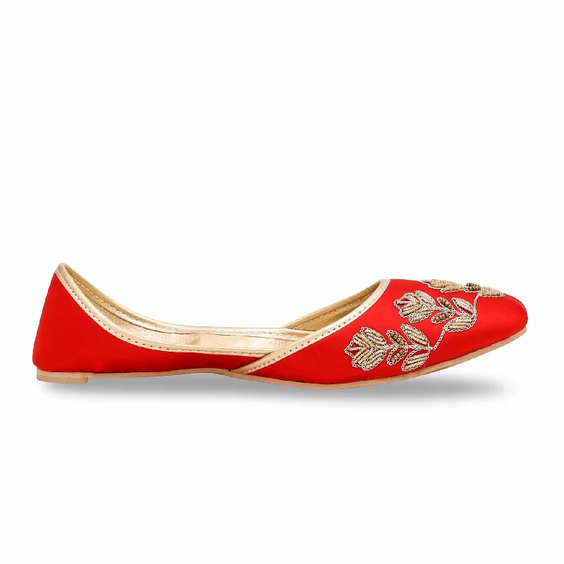 Women's Red Fancy Khusa EC8498