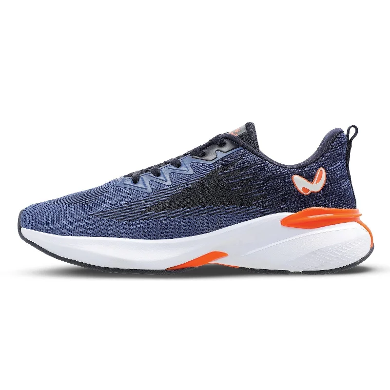 Walkaroo Running Shoes for Men - WS9092 Navy Blue orange