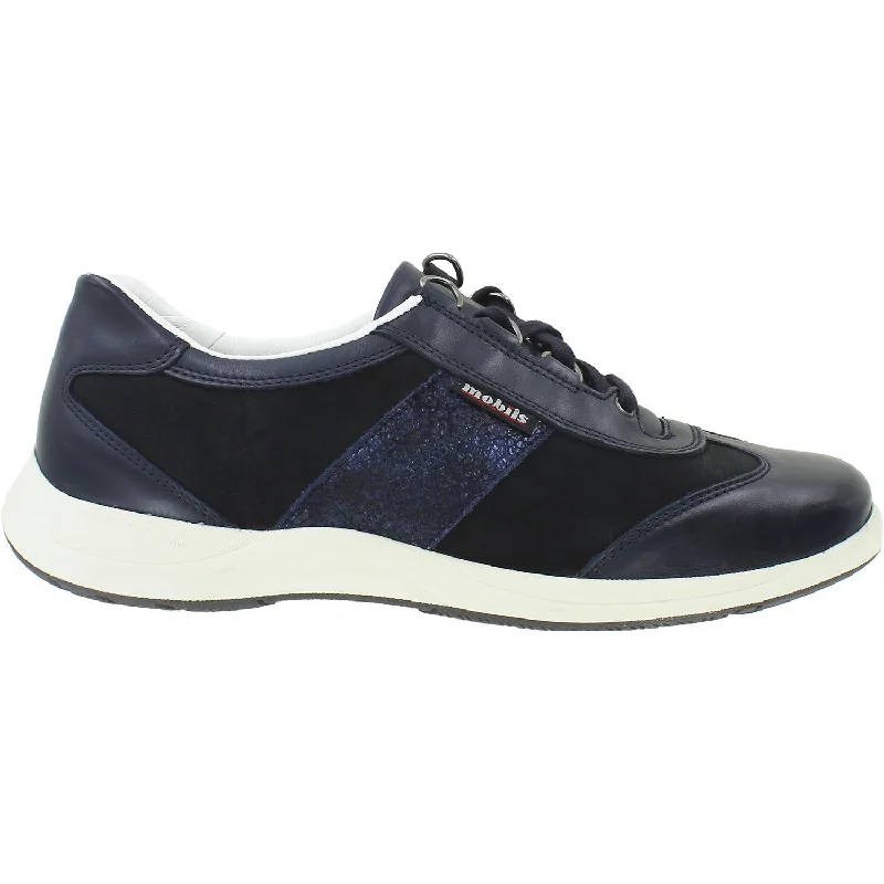 casual shoes for men with athletic design for casual workouts-Women's Mephisto Liria Deep Blue Leather