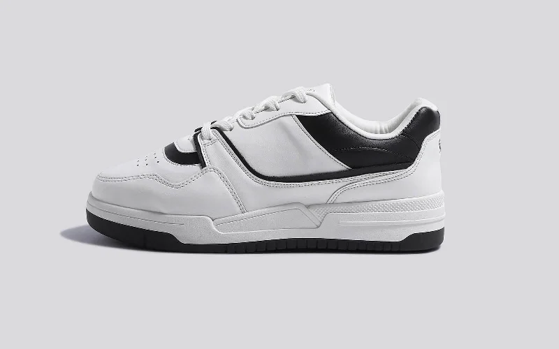 Athletic shoes with cool midsoles-The SneakPops : White Black