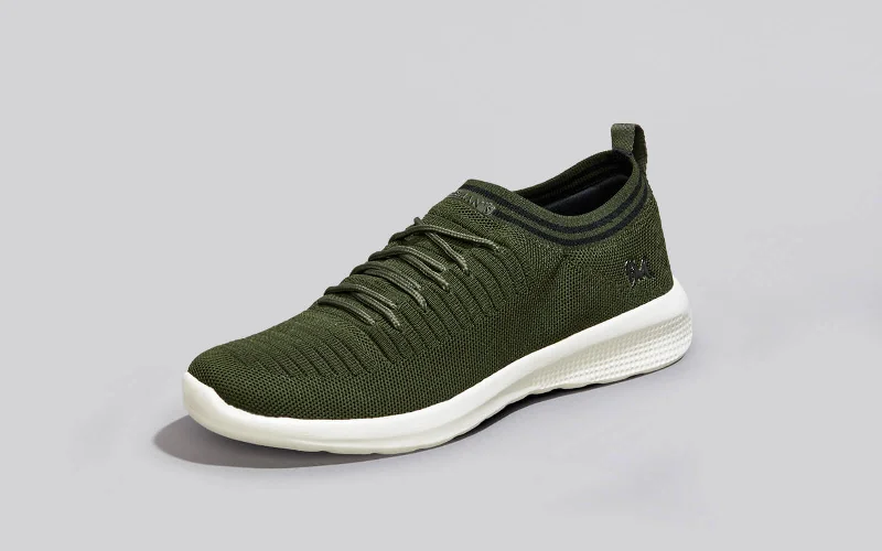 Athletic shoes for park runs-Commuter Basics : Olive Green