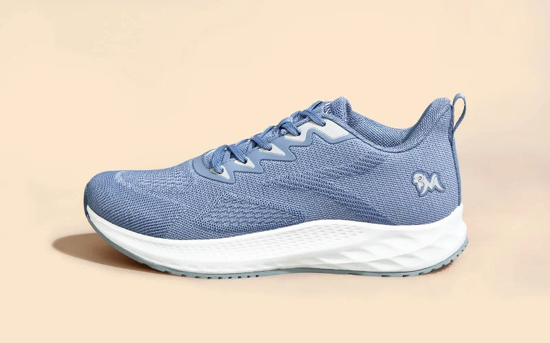 Athletic shoes for urban hikes-Sporty Casuals : Blue-Grey